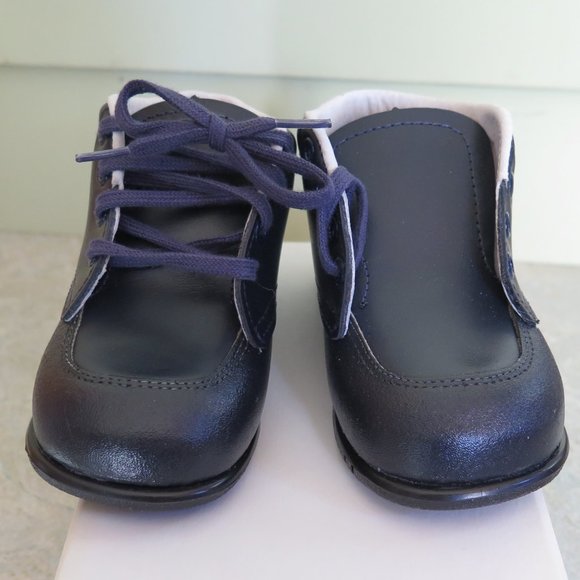 Amilio Kepner Scott First Walker Navy Blue Booties new in box size 5 made in USA - Picture 2 of 9